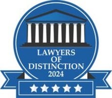 Lawyers of Distinction 2024 five stars